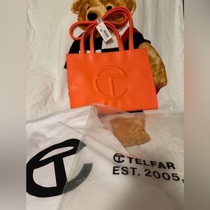 Authentic Telfar Medium Orange Bag Never Worn